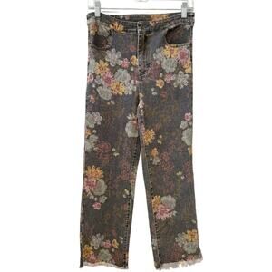 Floral Patterned Women's Jeans
